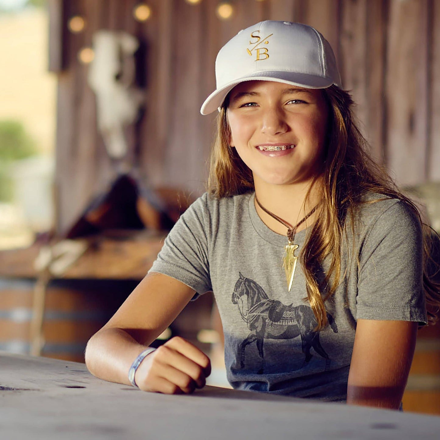 Kid's Polo Pony T-shirt - Gray