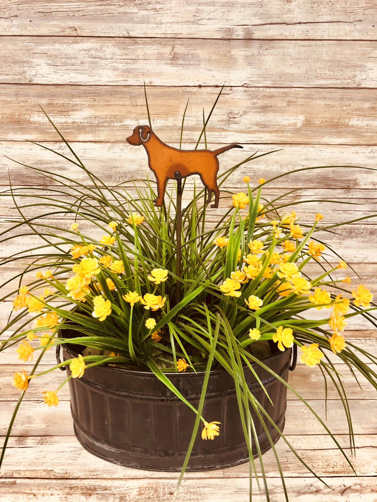 Dog Garden Plant Stake