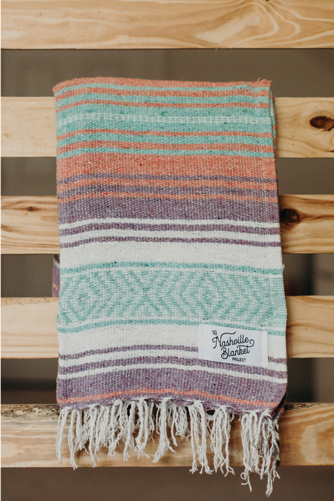 Pastel Mexican Blanket