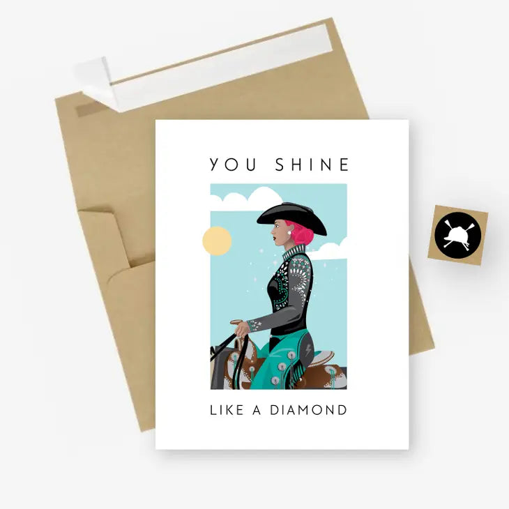 Shine Like a Diamond Greeting Card