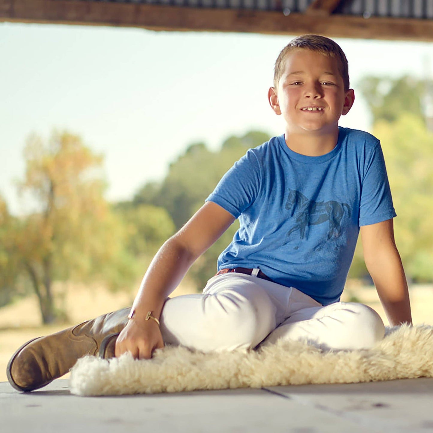 Kid's Polo Pony T-shirt - Blue