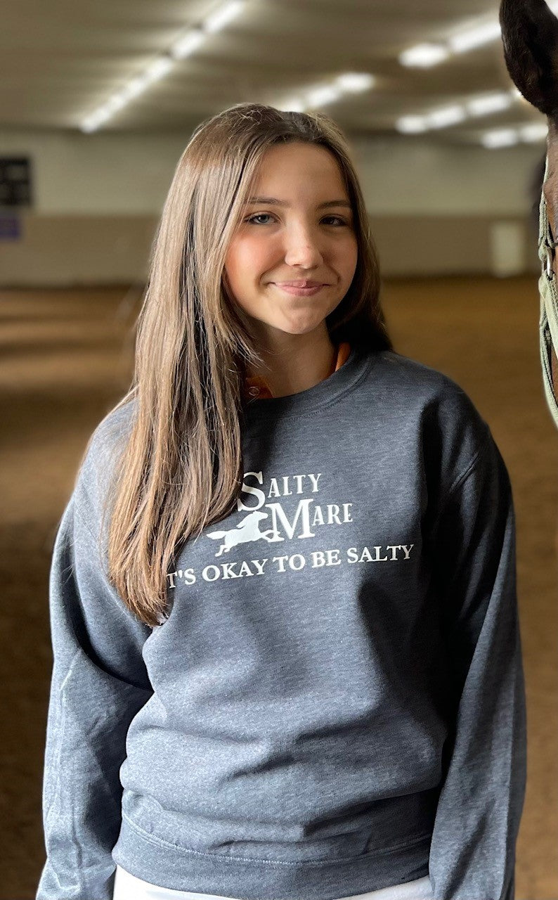 "It's Okay to be Salty" Salty Mare Crew Sweatshirt