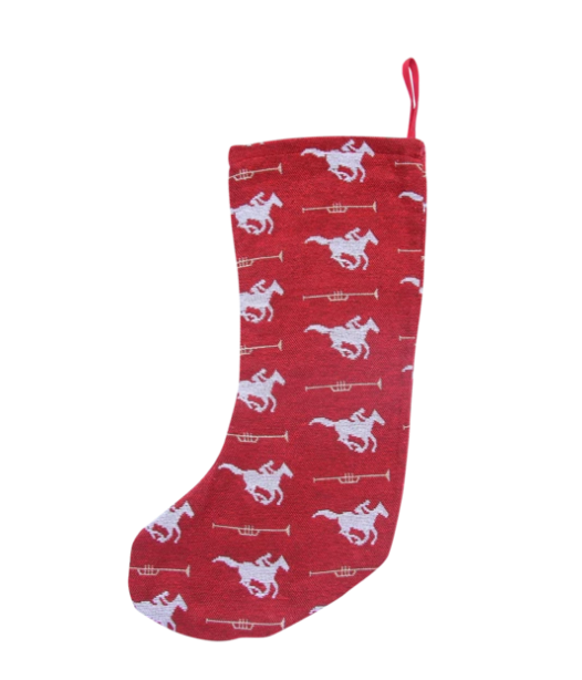 Red Horses and Trumpets Stocking - Kentucky Derby