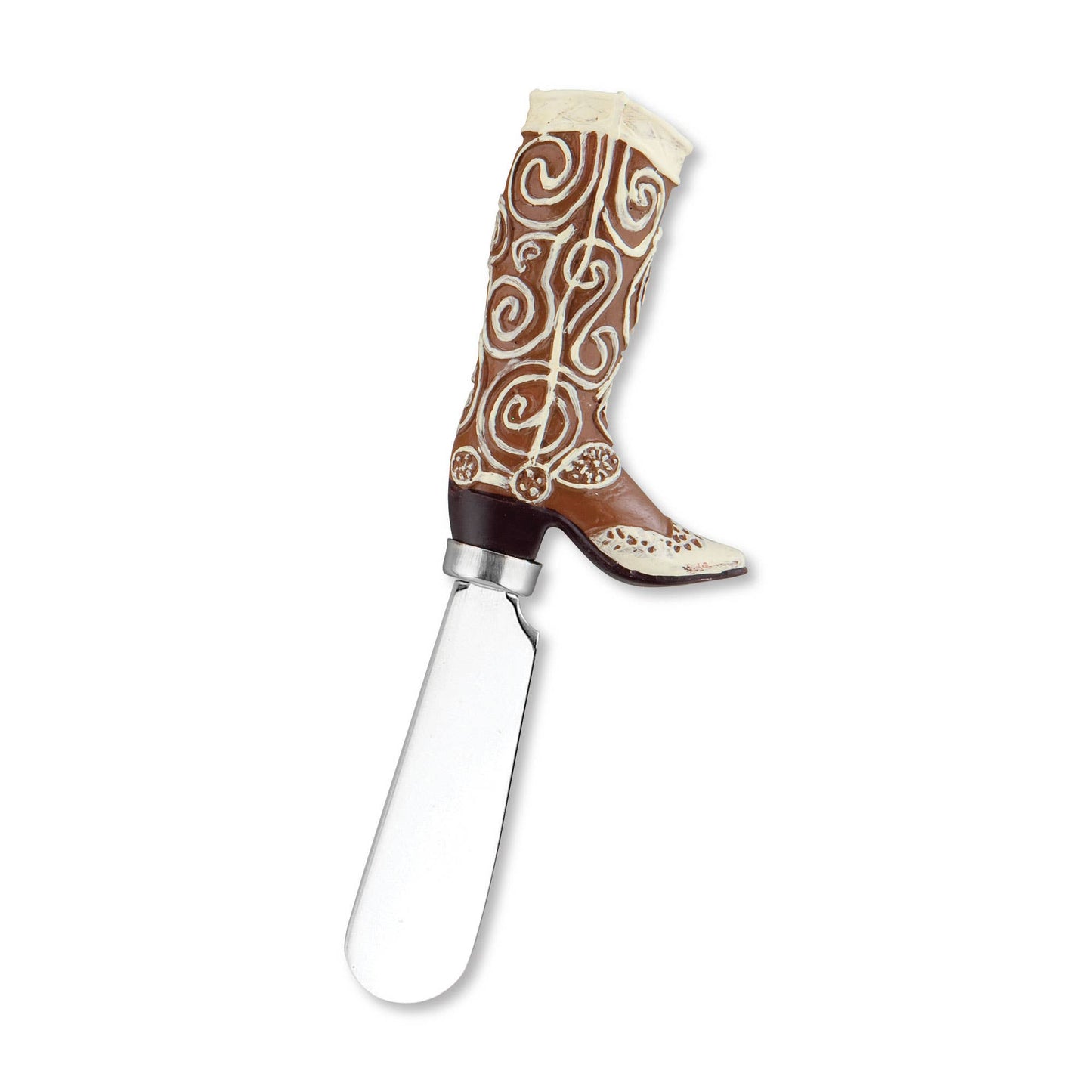 Cowboy Boot Polyresin Cheese Spreader