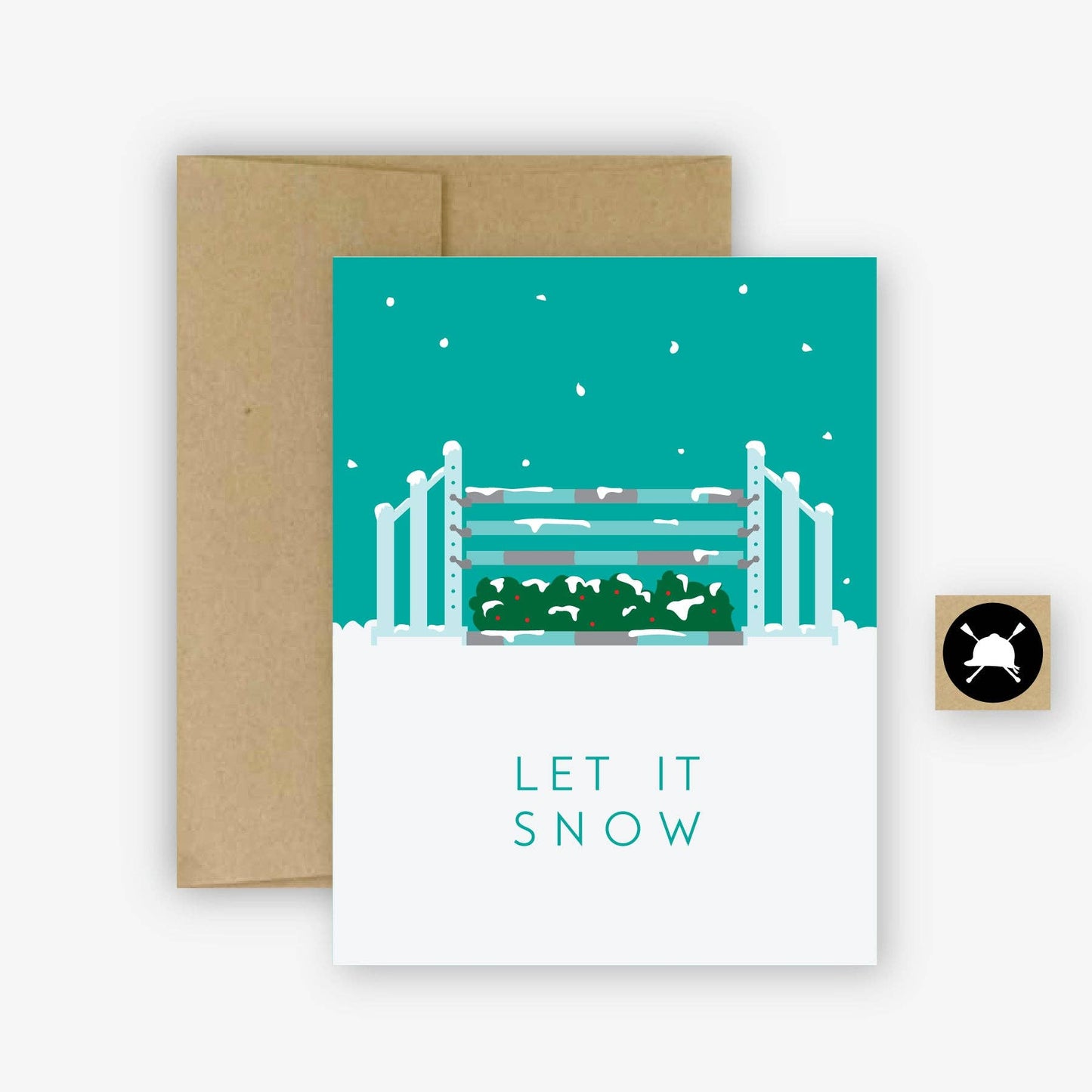 Let It Snow - Equestrian Winter Christmas Card