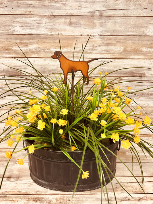 Dog Garden Plant Stake