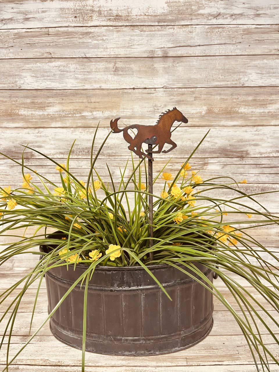 Horse with Heart Garden Plant Stake