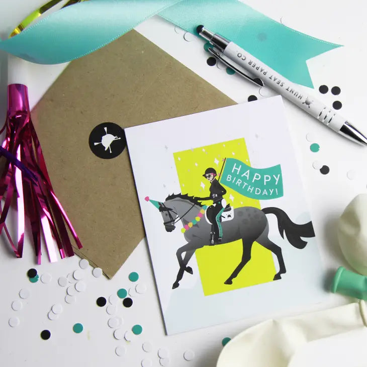 Birthday Parade Equestrian Greeting Card