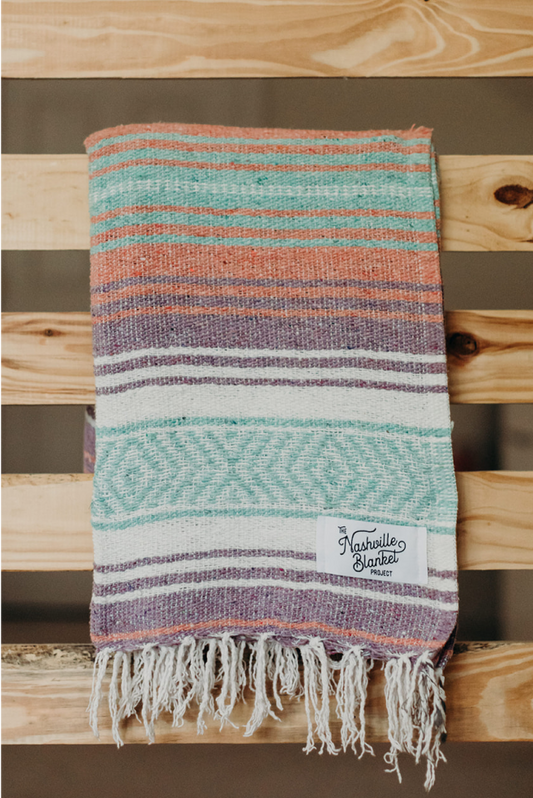 Pastel Mexican Blanket