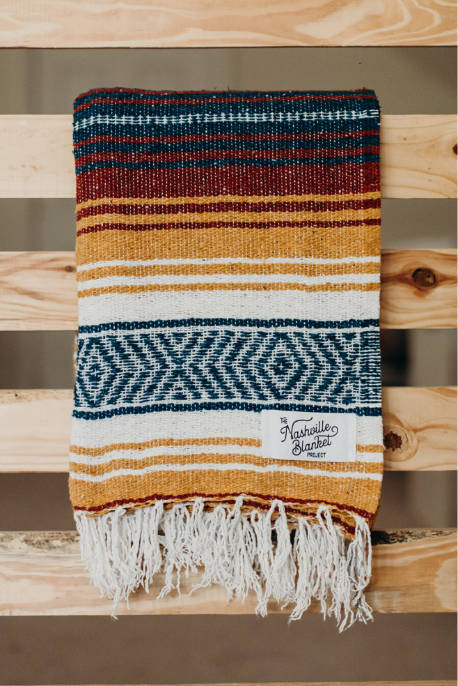 Golden Hour Mexican Blanket