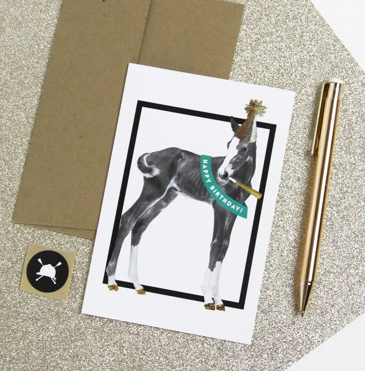 Happy Birthday Equestrian Horse Card