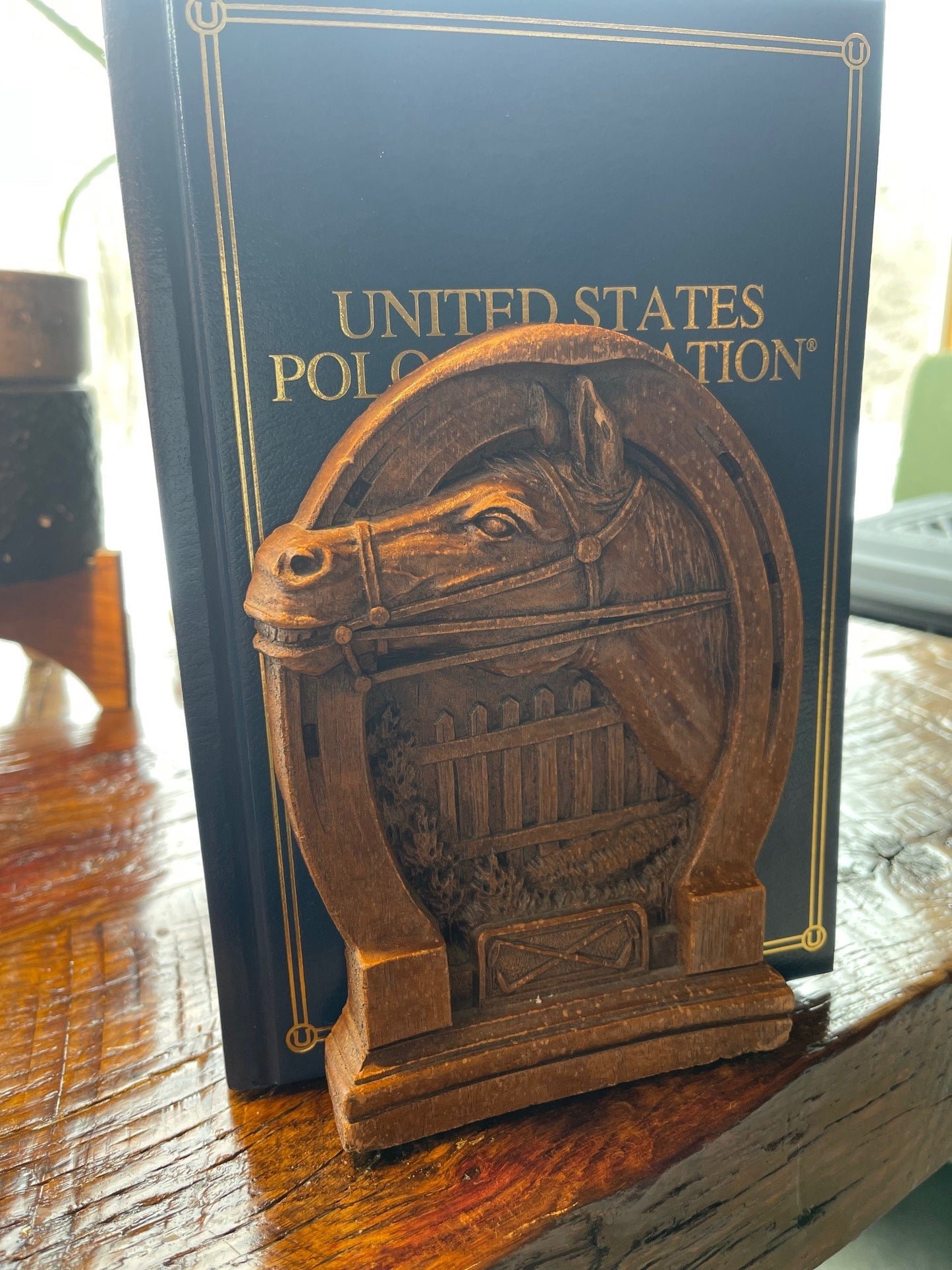 Vintage Polo Horse Bookends (pre-owned)